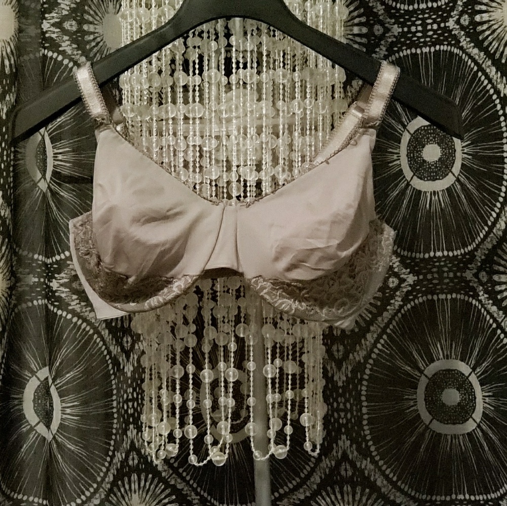 Olga beige minimizing bra